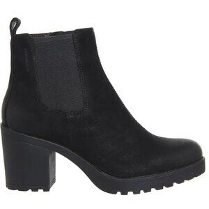 H&M Heeled and Lined Faux Suede Lugsole Chelsea Boots, Size 8